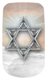 DAROYAL-120-BZ-SL Star of David Bronze-Silver